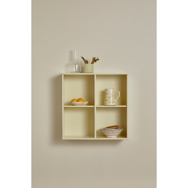 Světle žlutá závěsná knihovna 70x70 cm Mistral – Hammel Furniture-image-1