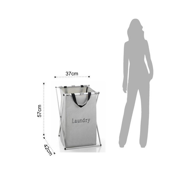 Šedý koš na prádlo Tomasucci Laundry, 46 l-image-1