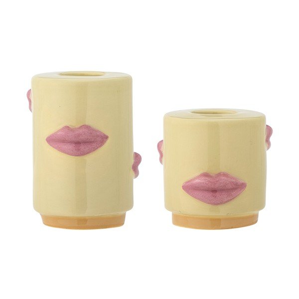 Kameninové svícny v sadě 2 ks Sassy – Bloomingville