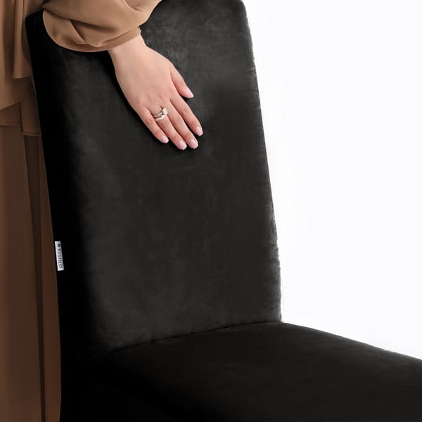 Černý napínací potah na židli 48 cm Sento – Restilo-image-4