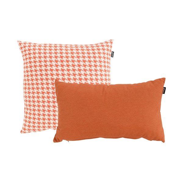 Oranžovo-bílý venkovní polštář Hartman Poule, 50 x 50 cm-image-2