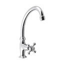 Stojánkový umyvadlový ventil v leskle stříbrné barvě Antea – Sapho