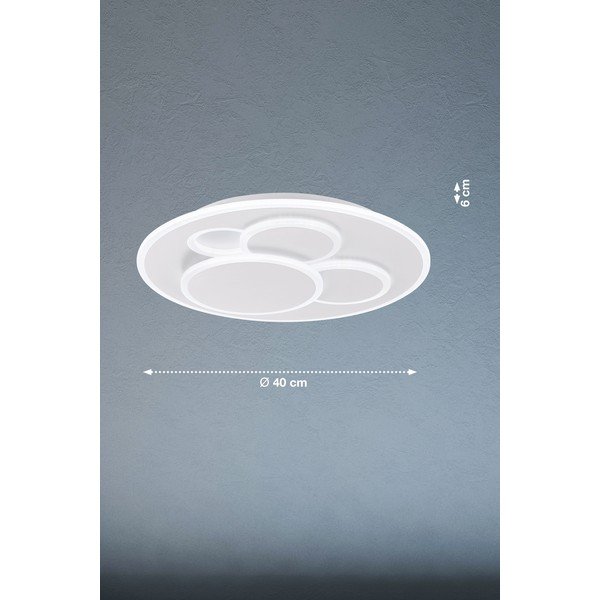 Bílé LED stmívatelné stropní svítidlo Dots – Fischer & Honsel-image-2