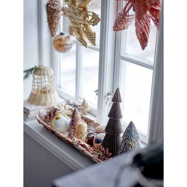 Bambusová závěsná vánoční dekorace ø 33 cm Hani – Bloomingville-image-1