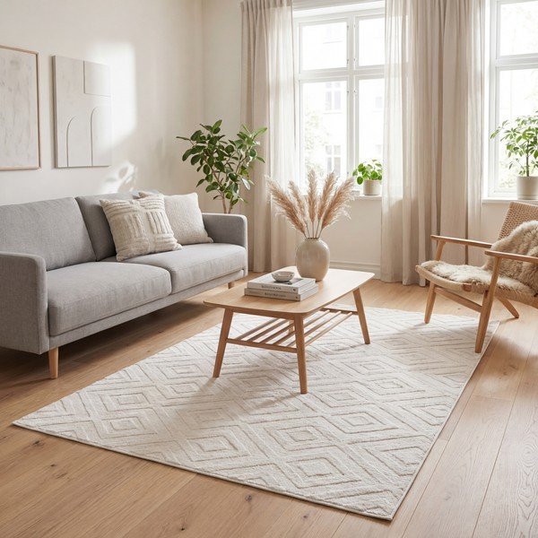 Krémový koberec 60x110 cm Estilo – Universal-image-1