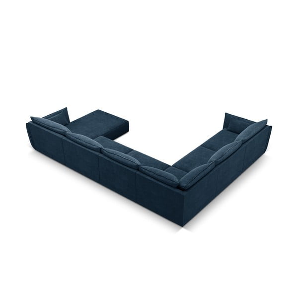 Tmavě modrá rohová pohovka (levý roh) Vanda – Mazzini Sofas-image-3