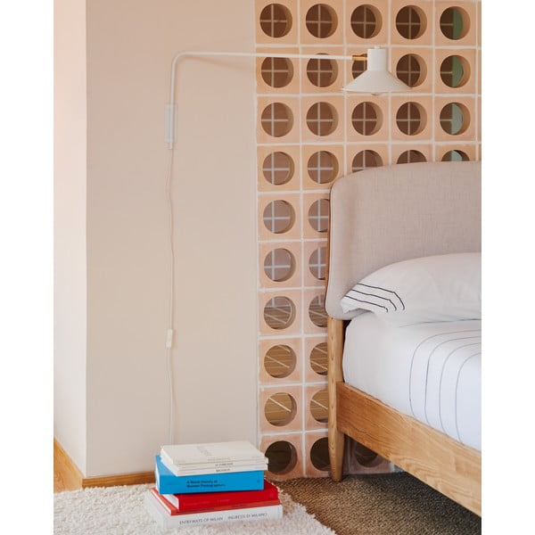 Bílé nástěnné svítidlo ø 20 cm Aria – Kave Home-image-1