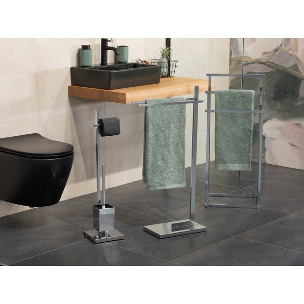 Stojan na toaletní papír s toaletním kartáčem Wenko Quadro-image-3