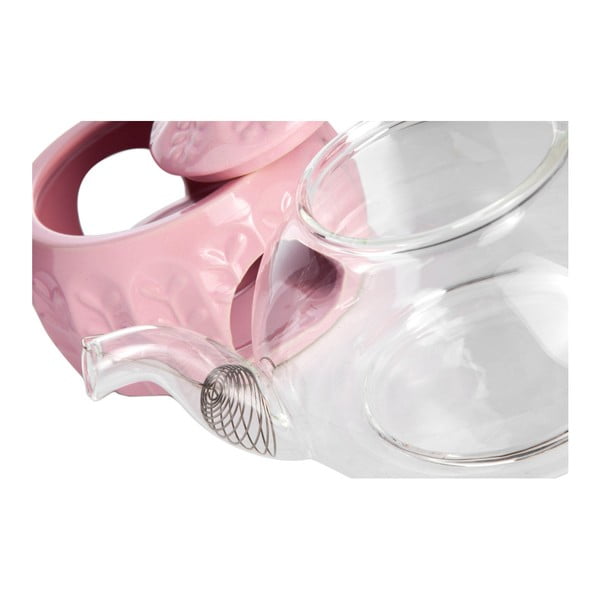 Skleněná čajová konvička s ohřívačem na čajovou svíčku Tasev, objem 600 ml-image-2