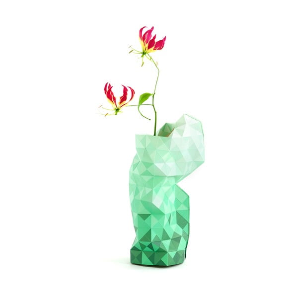 Papírová váza Green Gradient