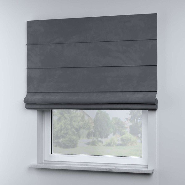 Šedá římská roleta 170x130 cm Posh Velvet - Yellow Tipi-image-1