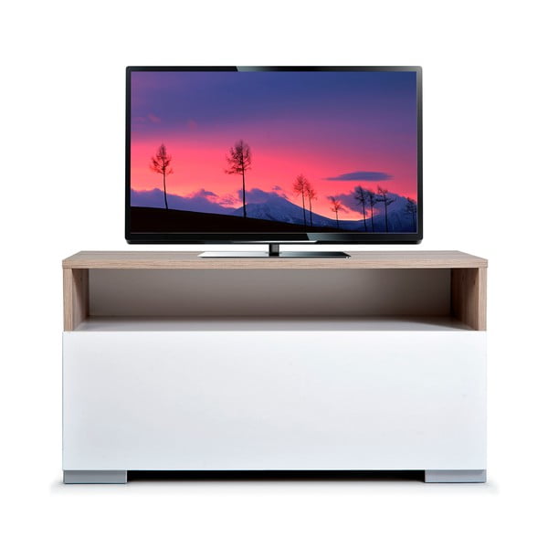 Televizní stolek Decoflex, bílý/dub cordoba