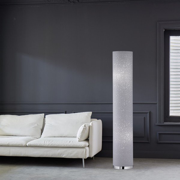 Šedá stojací lampa s textilním stínidlem (výška 110 cm) Thor – Fischer & Honsel-image-3