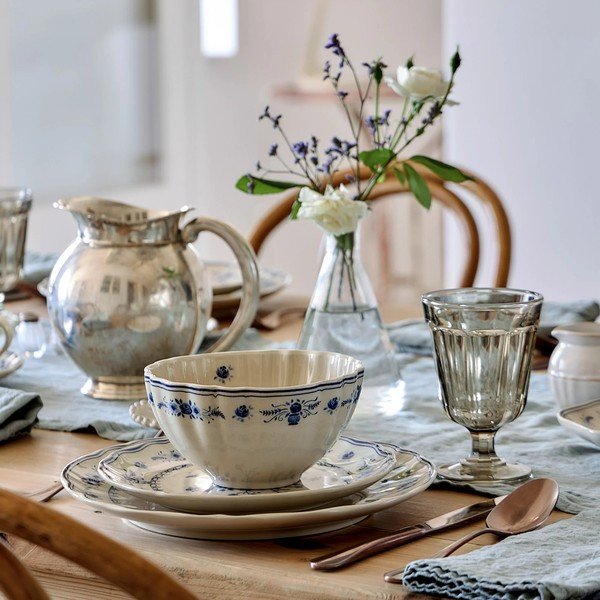 Modrá/béžová polévková miska z kameniny 770 ml Vila – Costa Nova-image-1