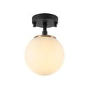Černobílé stropní svítidlo se skleněným stínidlem ø 15 cm Atmaca – Opviq lights