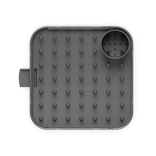 Šedý nastavitelný odkapávač z nerezové oceli 35x39 cm Duo – Joseph Joseph-image-4