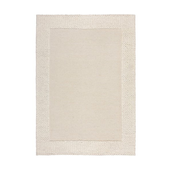Béžový vlněný koberec 170x120 cm Rue - Flair Rugs