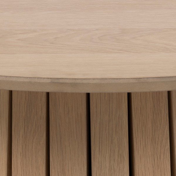 Kulatý konferenční stolek v dekoru dubu ø 80 cm Christo - Actona-image-1