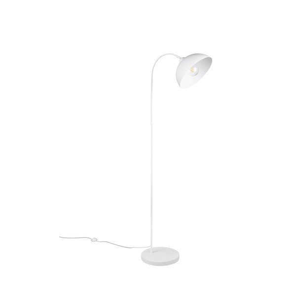 Bílá stojací lampa s kovovým stínidlem (výška 170 cm) Sierra – Reality-image-3