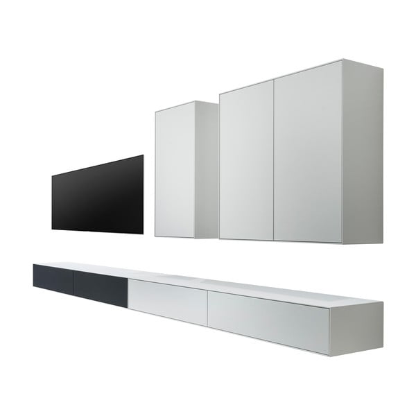 Černo-bílá sestava TV stolku a 2 komod Edge by Hammel - Hammel Furniture