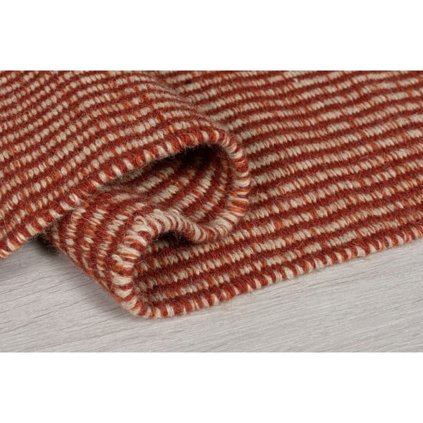 Oranžový vlněný běhoun Flair Rugs Anu, 60 x 200 cm-image-2