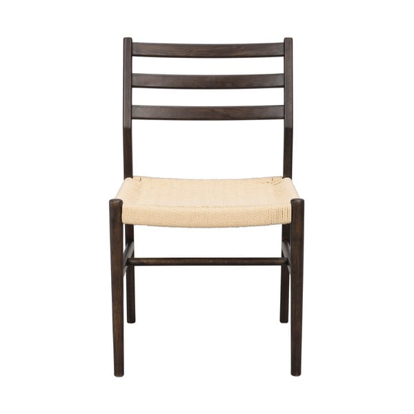 Jídelní židle v tmavě hnědo-přírodní barvě v sadě 2 ks Harlan – Rowico-image-2