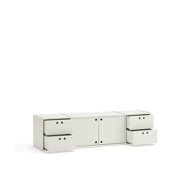 Krémový TV stolek 157x42x40 cm Wally – Teulat-image-3