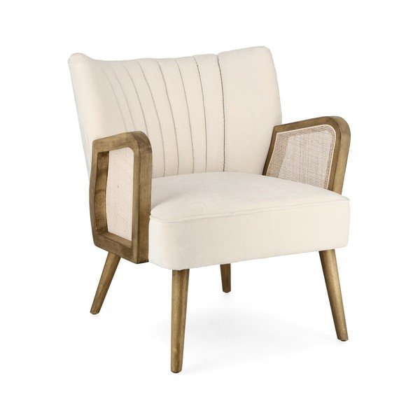 Béžové sametové křeslo Virna – Bizzotto