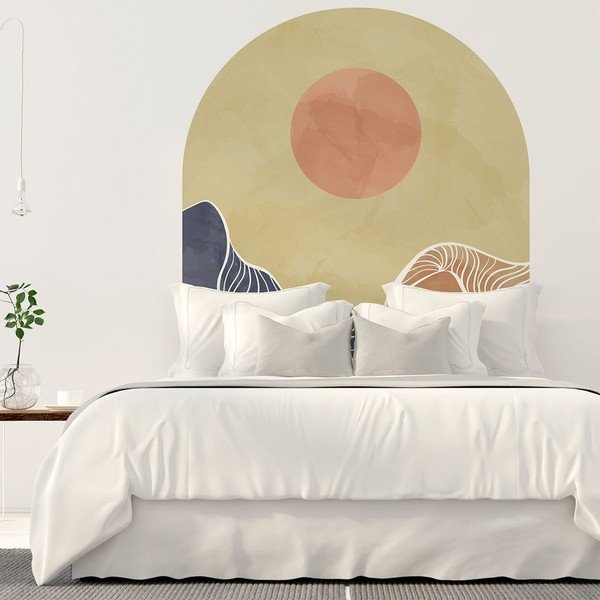 Samolepka na zeď 120x140 cm Abstract Rising Sun Arch – Ambiance-image-4