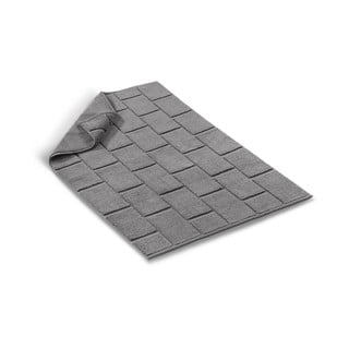 Šedá bavlněná koupelnová předložka Foutastic Tile, 50 x 80 cm