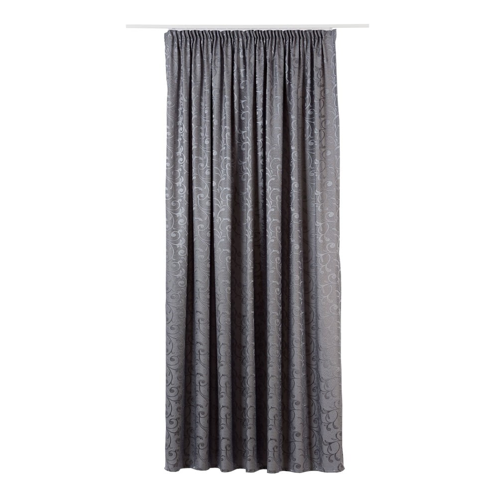 Šedý závěs z žakáru 210x245 cm Glory – Mendola Fabrics
