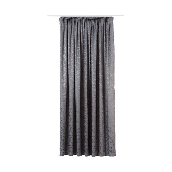 Šedý závěs z žakáru 210x245 cm Glory – Mendola Fabrics