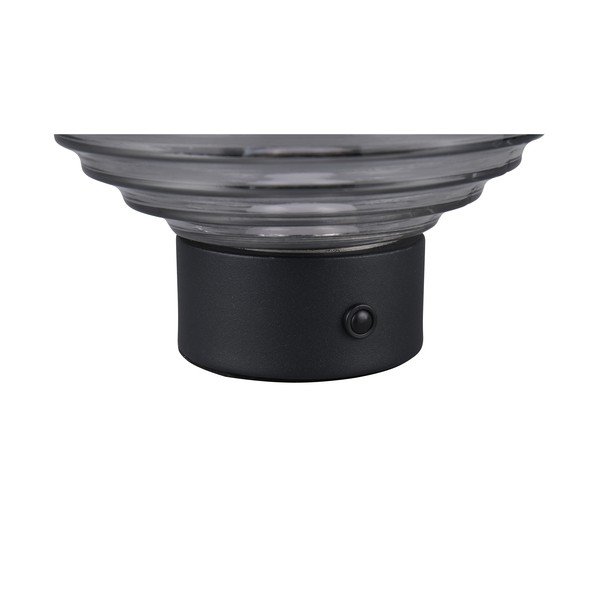 Černo-šedá stmívatelná LED stolní lampa se skleněným stínidlem (výška 14,5 cm) Earl – Trio-image-4