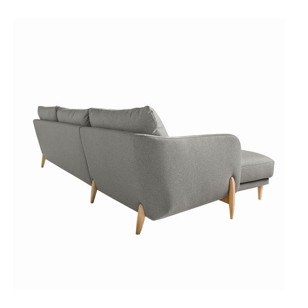 Pohovka Jenny Panno Light Grey s lenoškou na levé straně-image-1