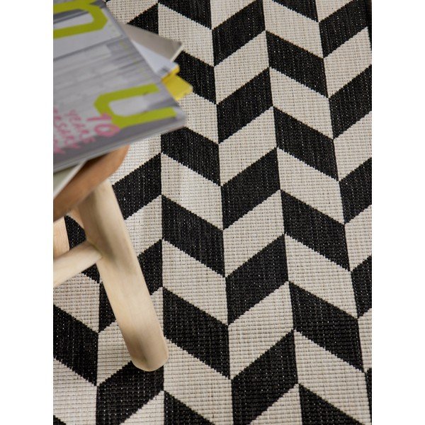 Černý/krémový vnitřní a venkovní běhoun 80x200 cm Haringey Terrick – Ted Baker-image-1