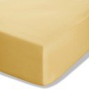 Žluté napínací perkálové prostěradlo 90x190 cm Easy Iron Percale – Catherine Lansfield