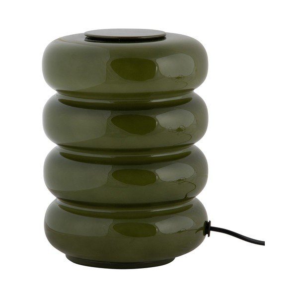 Khaki skleněná LED stolní lampa (výška 16,5 cm) Aro – Leitmotiv