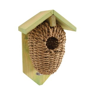 Ptačí budka z mořské trávy Esschert Design, výška 26.2 cm