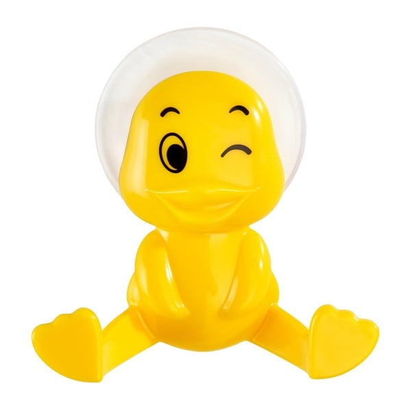 Žlutý nástěnný háček Wenko Duck