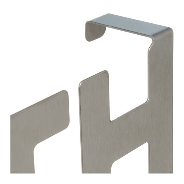 Kovový věšák na dveře v matně stříbrné barvě 32 cm Bath – Casa Selección-image-3