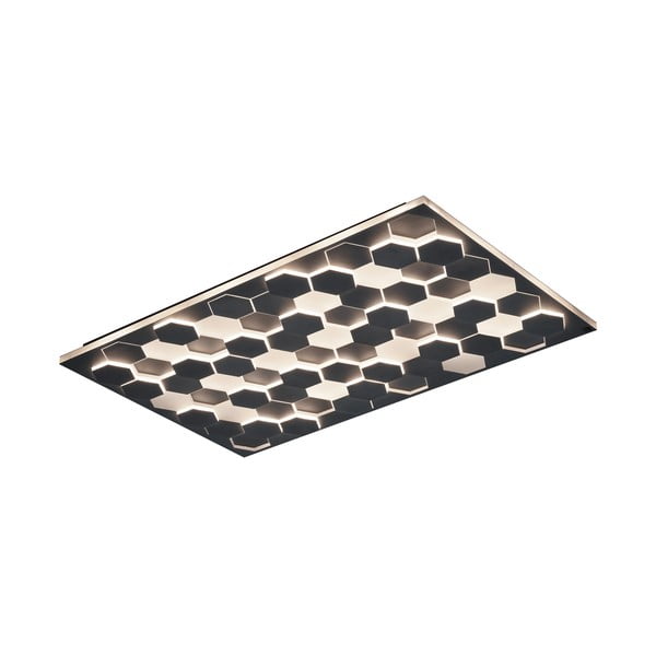 Černé LED stropní svítidlo s hlasovým ovládáním/s ovládáním pomocí mobilní aplikace s kovovým stínidlem 70x115 cm Cifavo – CINQUE-image-3