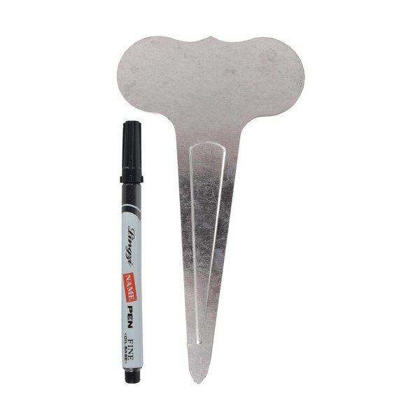 Set 6 jmenovek a černého značkovače Esschert Design Smooth-image-2