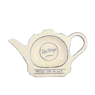 Krémový keramický stojánek na čajové sáčky T&G Woodware Pride Of Place