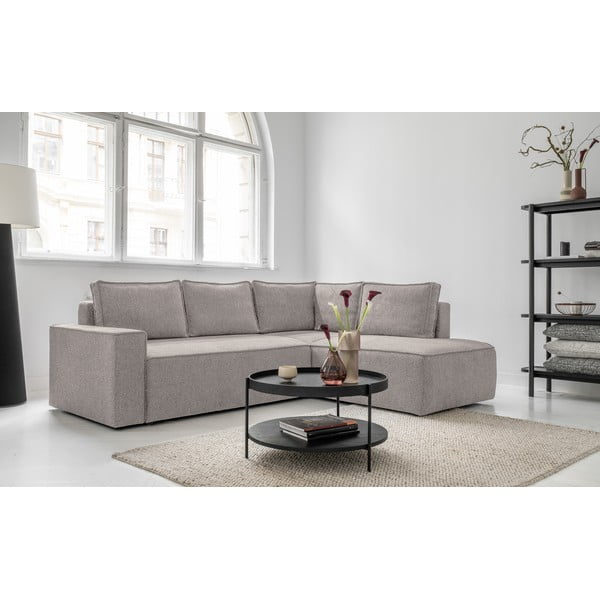 Béžová rozkládací rohová pohovka (pravý roh) Brave Dave – Miuform-image-4