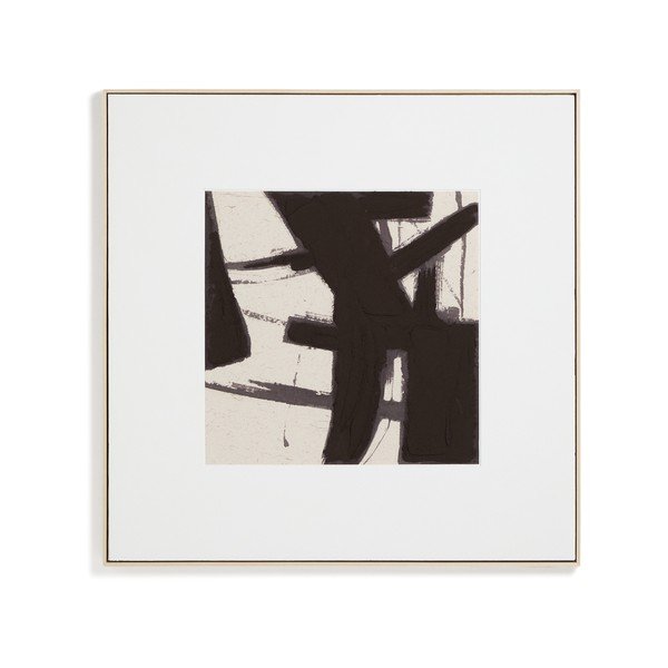 Ručně malovaný obraz s rámem/na plátně 100x100 cm Arilan – Kave Home-image-4