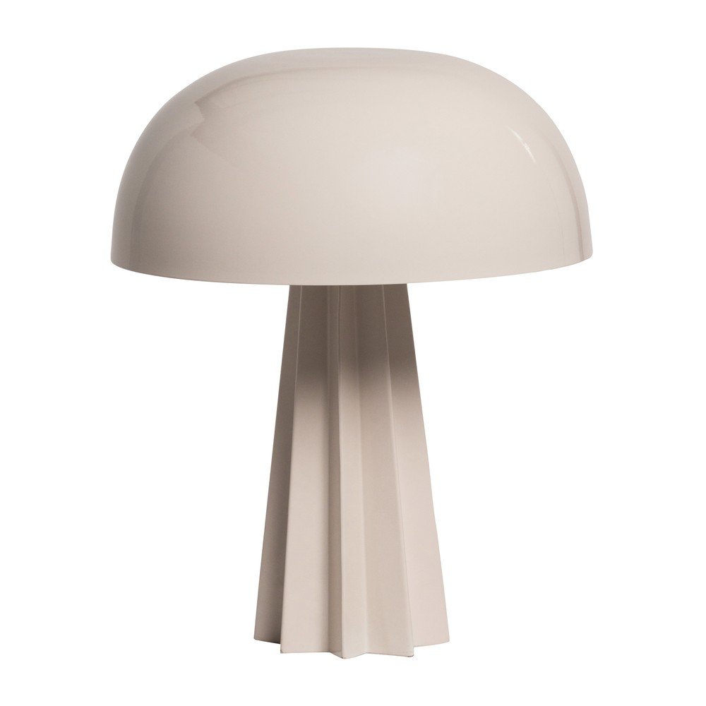 Krémová kovová stolní lampa (výška 29 cm) Virel – WOOOD