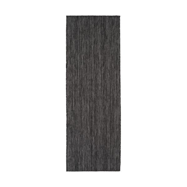 Černý vnitřní a venkovní běhoun 80x250 cm Mira 1450 – Ayyildiz Carpets