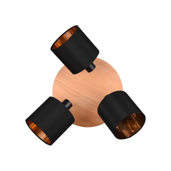 Bodové svítidlo v černo-přírodní barvě ø 12 cm Tommy – Reality-image-3