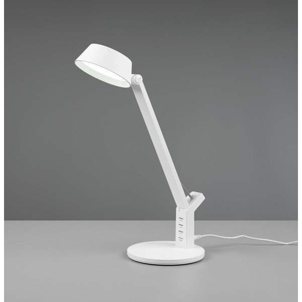 Matně bílá LED stmívatelná stolní lampa (výška 40 cm) Ava – Trio-image-3