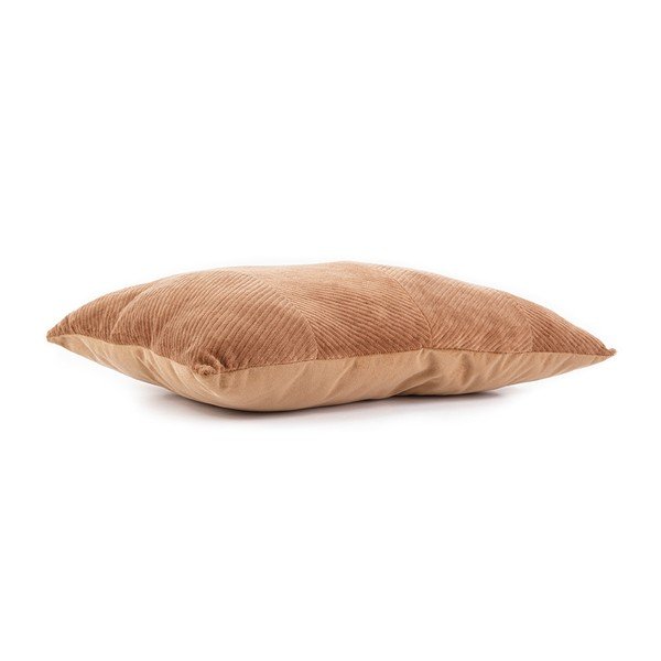 Hnědý sametový polštář PT LIVING Velvet, 60 x 30 cm-image-2